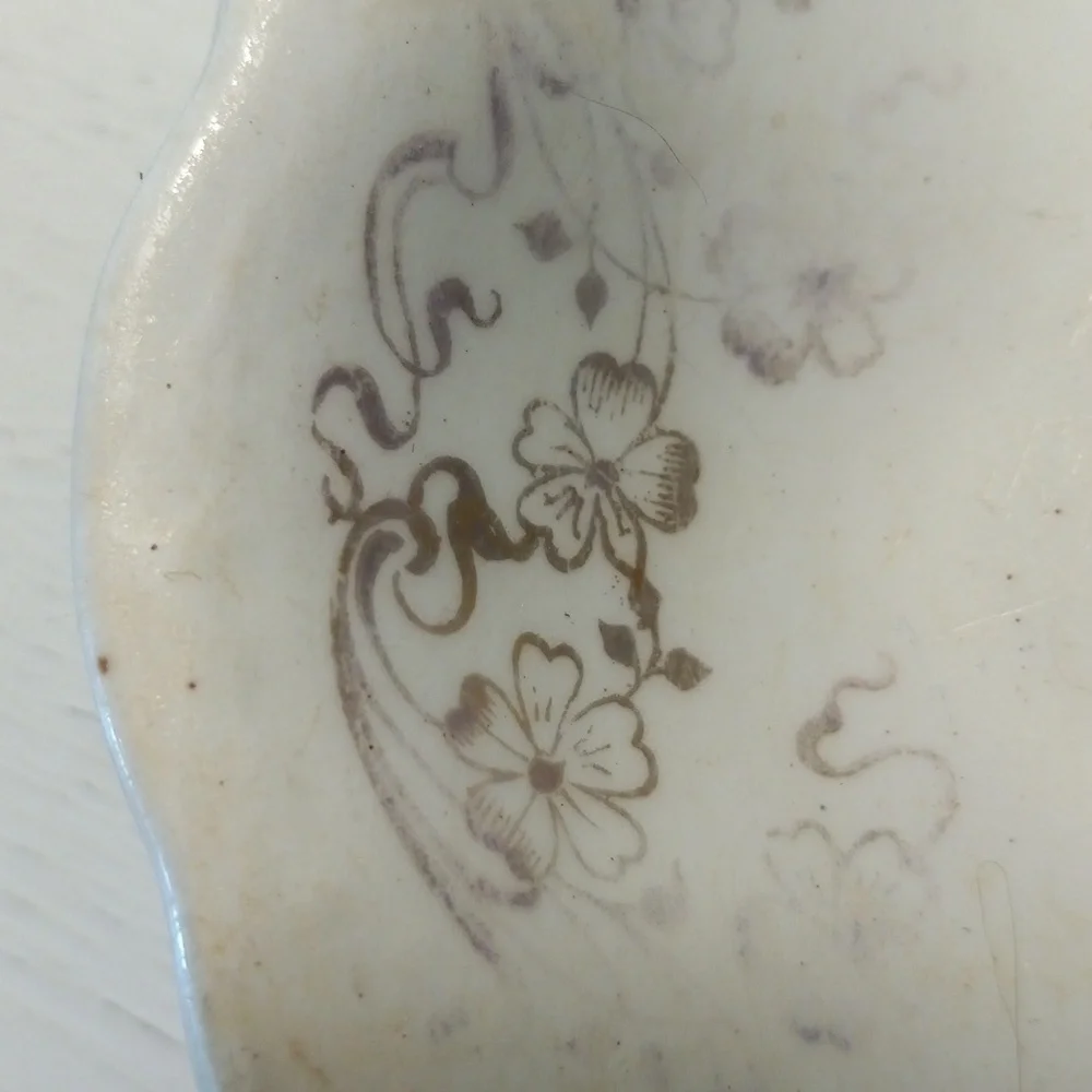 Vintage Homer Laughlin Hudson platter farmhouse shabby chic